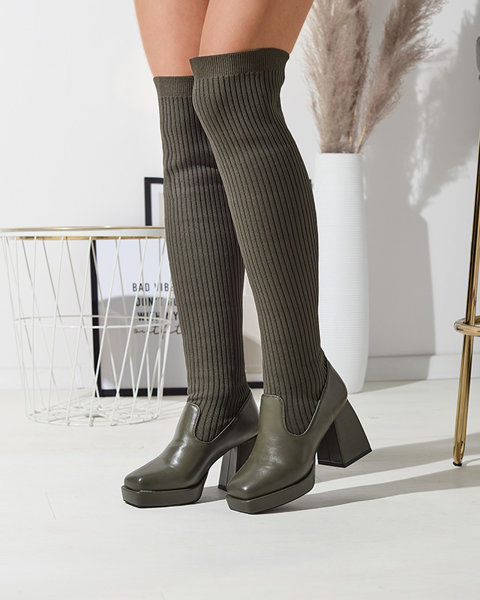 Темно-зелені жіночі напівчеревики Sarioga - Взуття