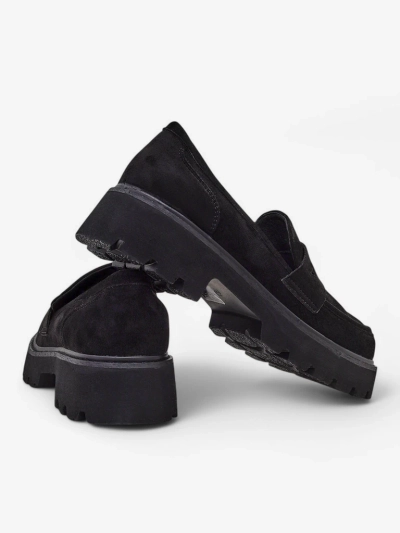 Royalfashion Dámské mokasíny z ekologické semišové kůže Eratta