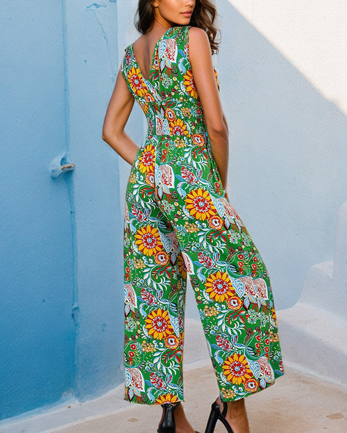 Жіночий костюм з довгим принтом Royalfashion