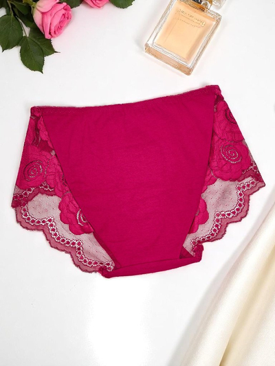 Royalfashion Жіночі трусики з бавовни, бікіні з мереживом Lace Comfort