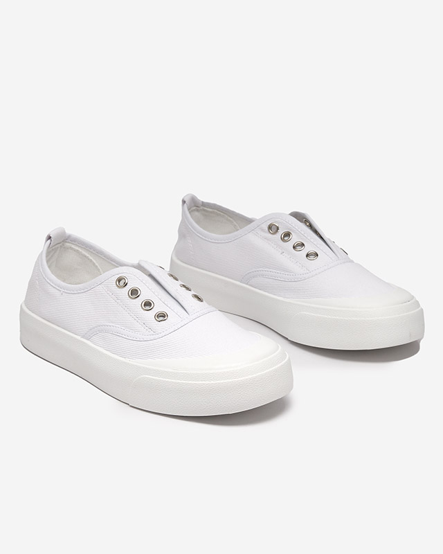 Dámské bílé tenisky se silnější podrážkou Askol- Shoes