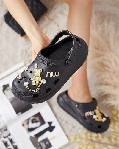 Royalfashion Dámské gumové žabky s ornamenty Fescas