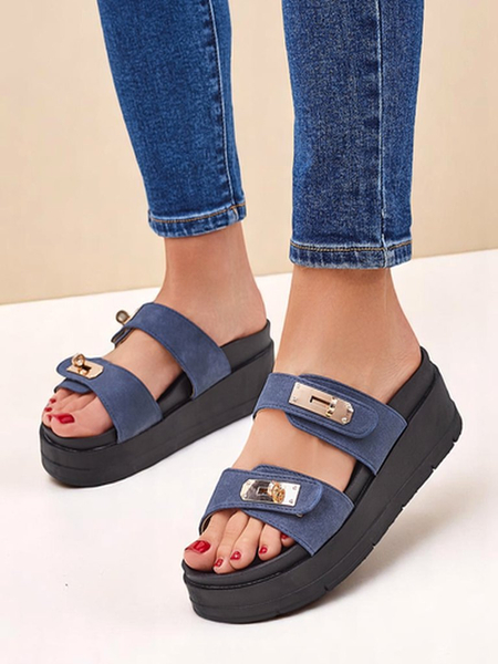 Royalfashion Dámské sandály na platformě s přezkami Dalia