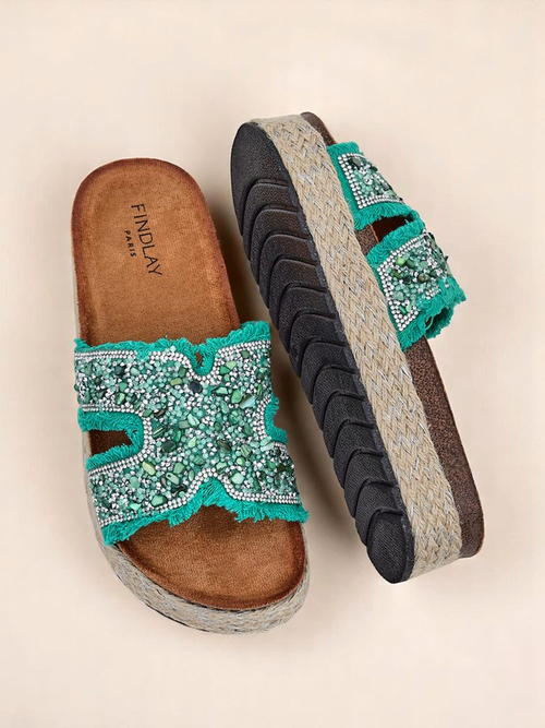 Royalfashion Жіночі сандалі з прикрасами Candy Candy