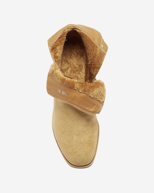 Чоботи жіночі з екозамші верблюжої Frenas - Взуття