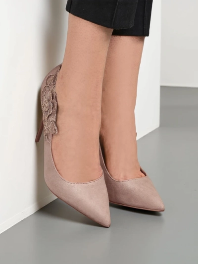 Royalfashion Dámské jehlové podpatky s květinami Sollabe