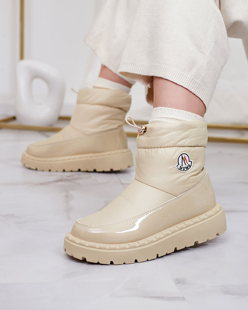 Royalfashion Жіночі снігоступи бежевого кольору Ireda