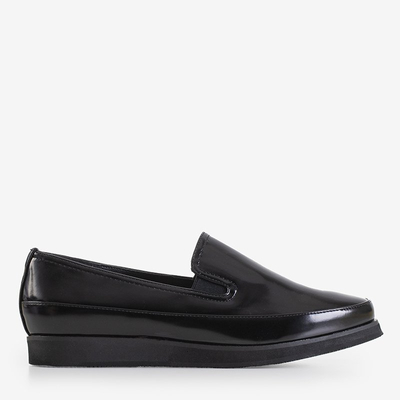 OUTLET Чорні жіночі низькі черевики з екошкіри Medarda- Shoes