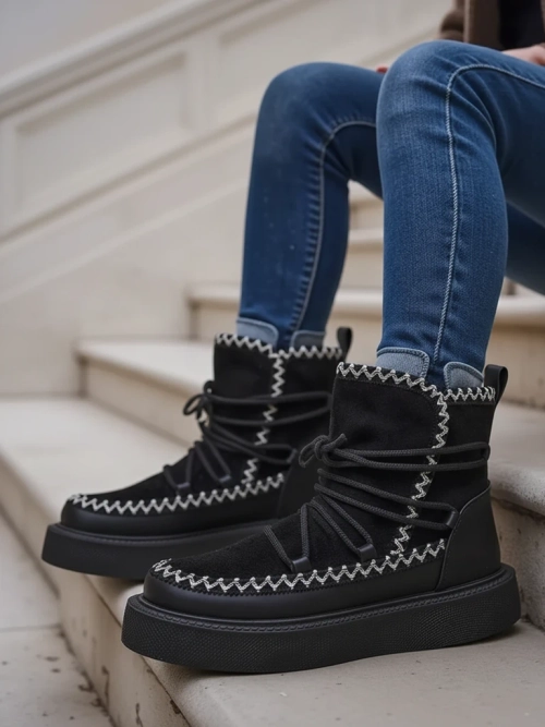 Royalfashion Жіночі Шнурівки Сніжні Чоботи Siozi