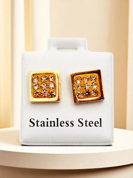 Royalfashion Dámské čtvercové náušnice s kubickou zirkonií