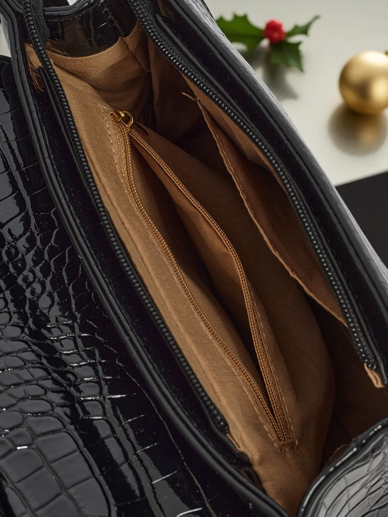 Lakovaná Malá dámská kabelka z ekokůže Orlina