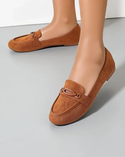 Royalfashion Жіночі замшеві екологічні мокасини Zammei