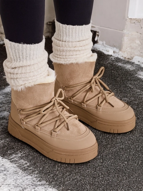 Жіночі зимові черевики на шнурівці Royalfashion Moniuc