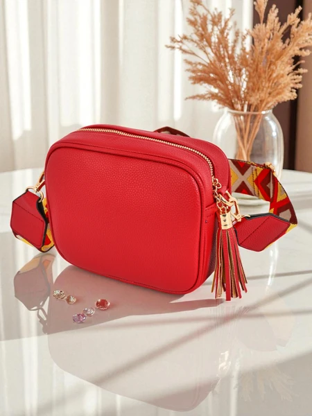 Royalfashion Malá dámská kabelka z eko kůže s barevným popruhem Kovi Lace