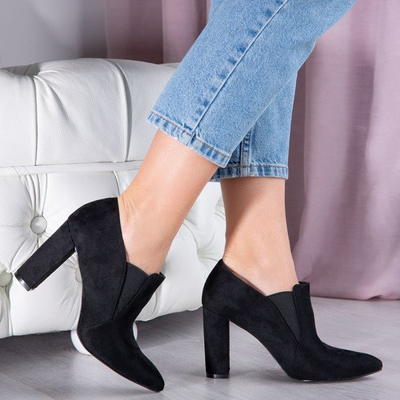 Černé boty na horním sloupku Prisha - Obuv 1