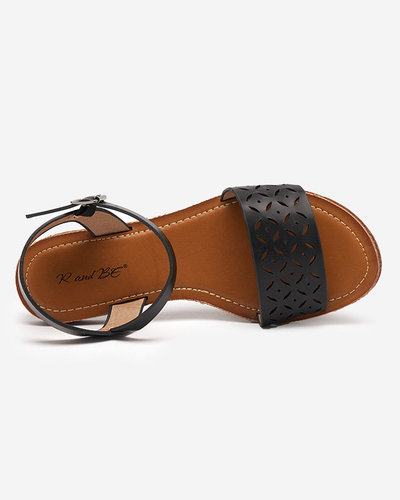 Černé dámské sandály s prolamováním Kofiil - Obuv