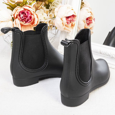 Чорні низькі чоботи з мигдальним пальцем Bergen - Взуття 1