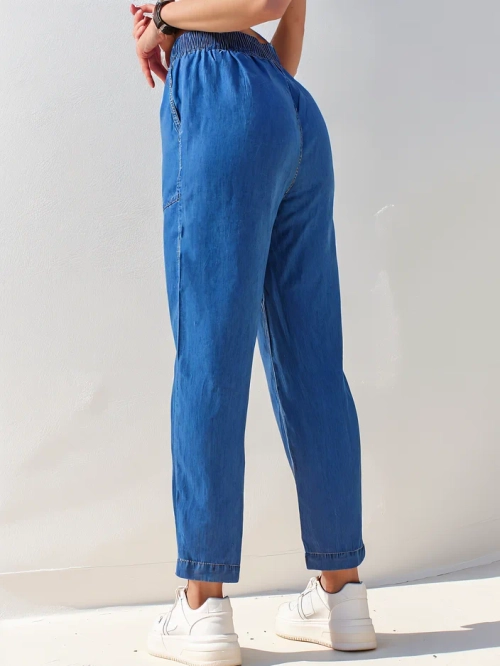 Royalfashion Прямі жіночі тканинні штани 7/8