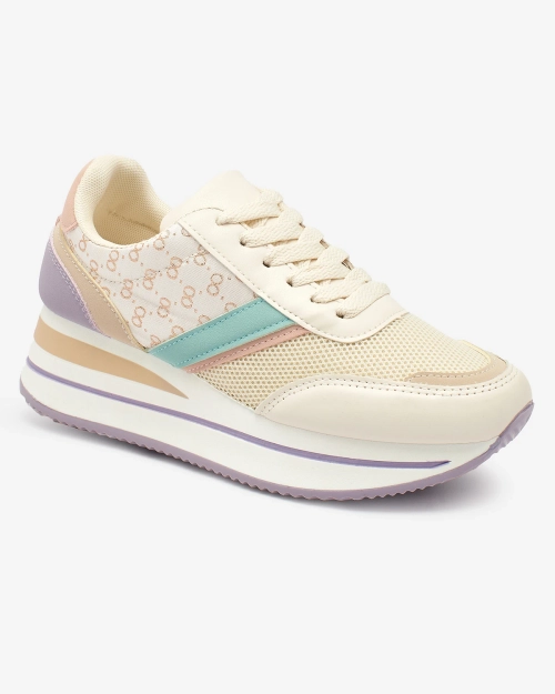 Royalfashion Кольорові жіночі спортивні туфлі на платформі Dynamic Diva