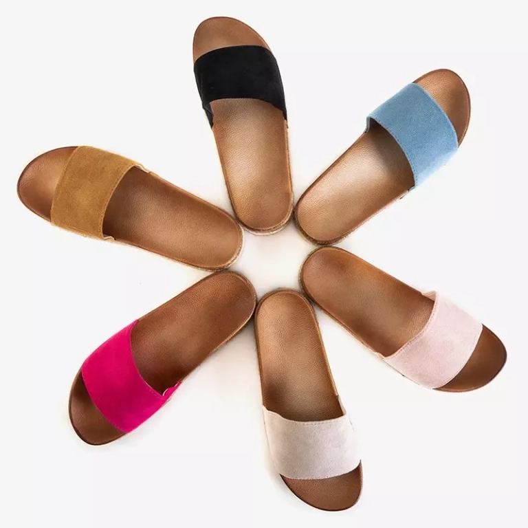 Černé dámské pantofle na platformě Kosala - obuv