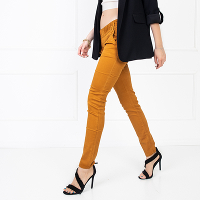 Світло-коричневі жіночі штани