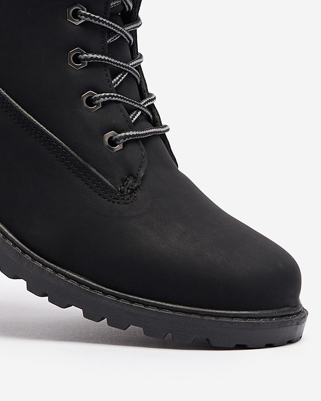 Dámské zateplené traperky v černé barvě Fanhet- Footwear