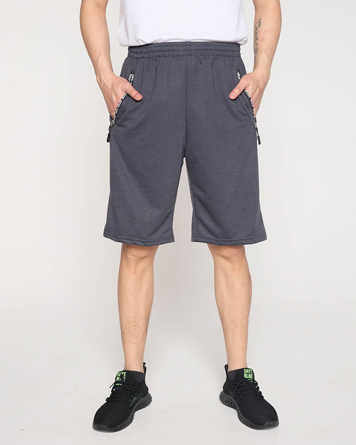 Темно-сірі чоловічі спортивні шорти