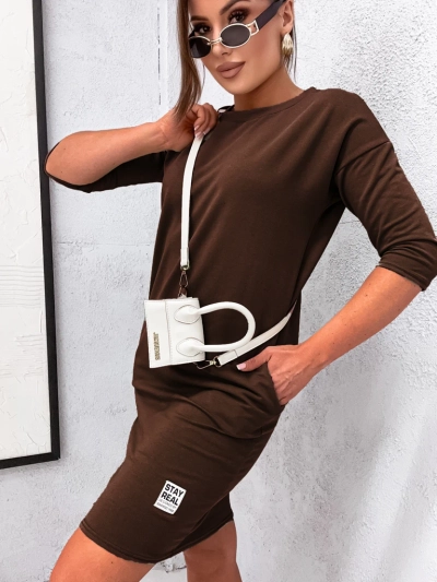 Royalfashion Dámské látkové mini šaty