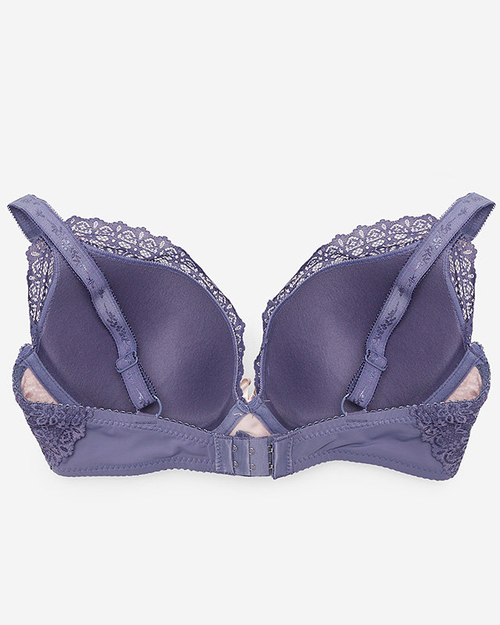 Фіолетово-рожевий жіночий мереживний бюстгальтер
