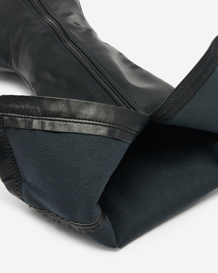 Royalfashion Černé dámské kozačky Tasherta