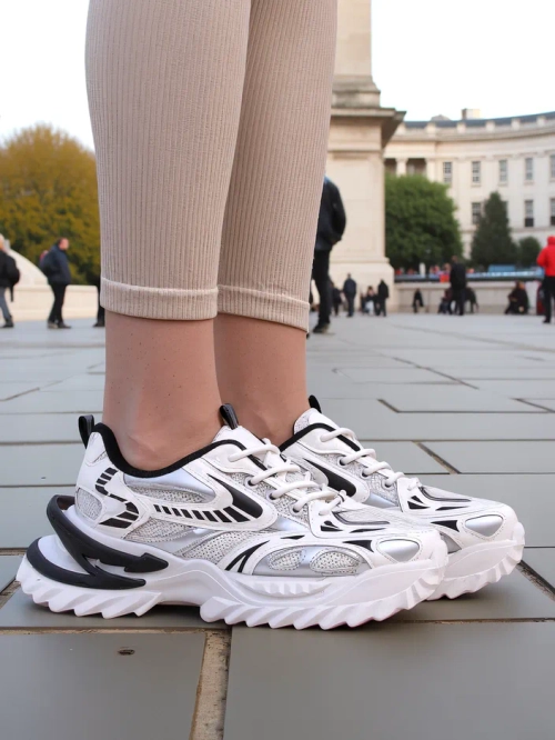 Royalfashion жіночі патентні кросівки Leysi