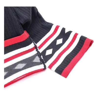 OUTLET Černé kozačky a'la plochá ponožka Salvia- Boty