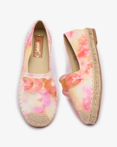 Royalfashion Růžové dámské espadrilky s potiskem Serffio