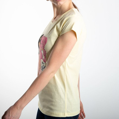 Жовта футболка з короткими рукавами - Блузки 1