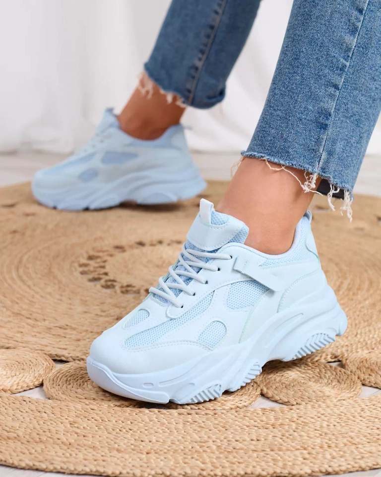 Royalfashion Dámské sportovní tenisky v modré barvě Sutteff