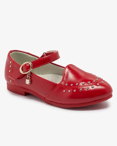 Червоні туфлі-човники зі стразами Praja- Footwear