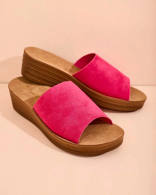 Жіночі шльопанці Royalfashion Saffil на низьких підборах