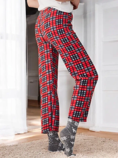 Royalfashion Cotton Christmas Women's Pajama Checkered Pants