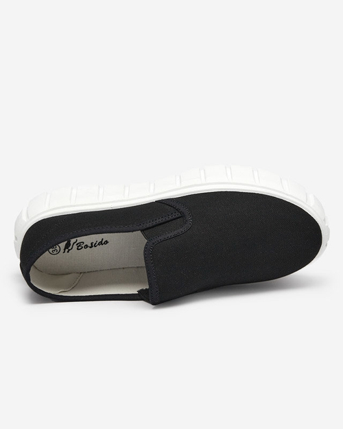 Чорні жіночі сліпони на масивній підошві Tenri