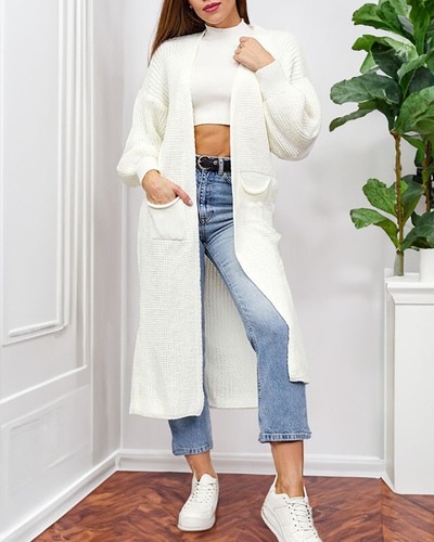 Жіночий светр-покривало Royalfashion Ecru