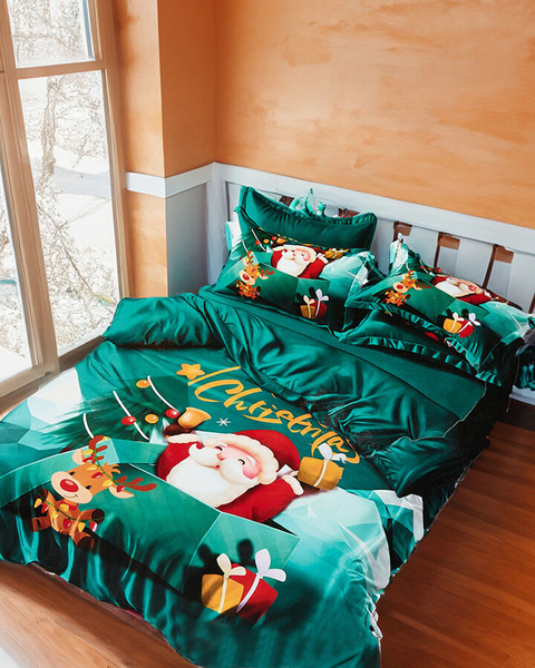Royalfashion Vánoční povlečení 140x200 sada 4 dílů