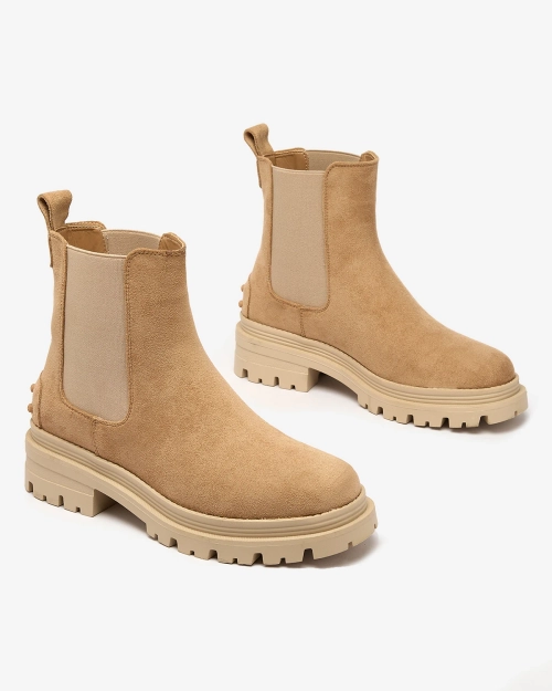 Royalfashion Жіночі утеплені черевики з верблюжої шкіри Comfy Walk