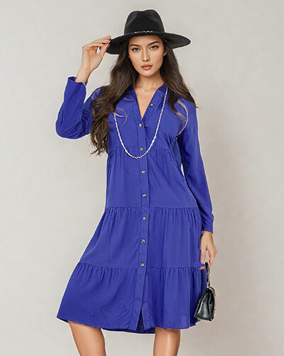 Royalfashion Dámské midi šaty