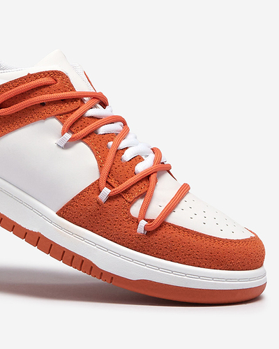 Жіночі спортивні кросівки Royalfashion біло-помаранчевого кольору Riloxi