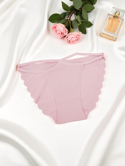 Royalfashion Dámské bikinové kalhotky s laserovým řezem a dekorativními pásky Edge Chic