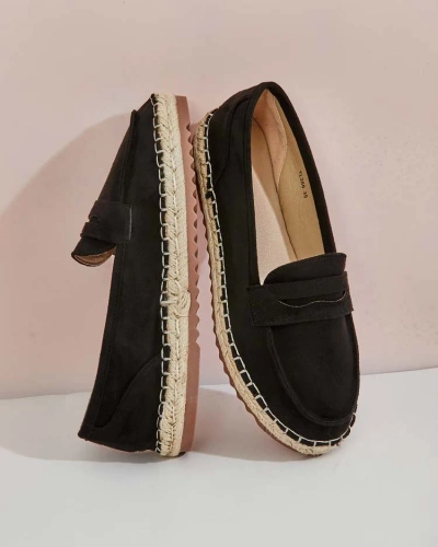 Royalfashion Dámské semišové mokasíny eko Monum