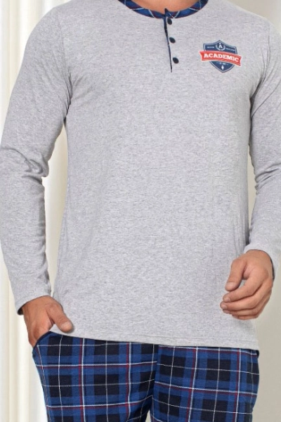 Royalfashion Чоловічі бавовняні картаті піжами