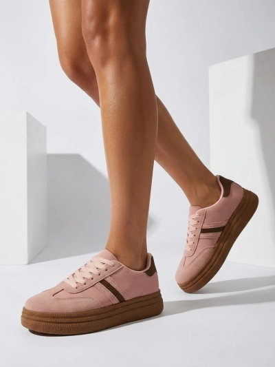 Sneakers Dámské Flora Růžové Ekologické Sportovní na Léto