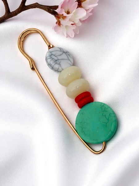 Dekorativní dámská brož s drahokamy Gem Bloom