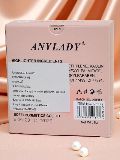 Anylady Пресований Хайлайтер для Обличчя Рожеве Сяйво